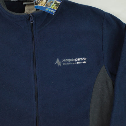 Philip Island Penguin Parade Fleece Zip Up Blue Jacket Men's Large