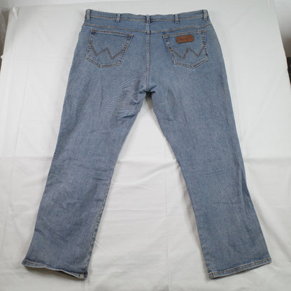 Wrangler Mens Jeans W42 L32 Cowboy Arizona Light Blue Denim Rugged Goods