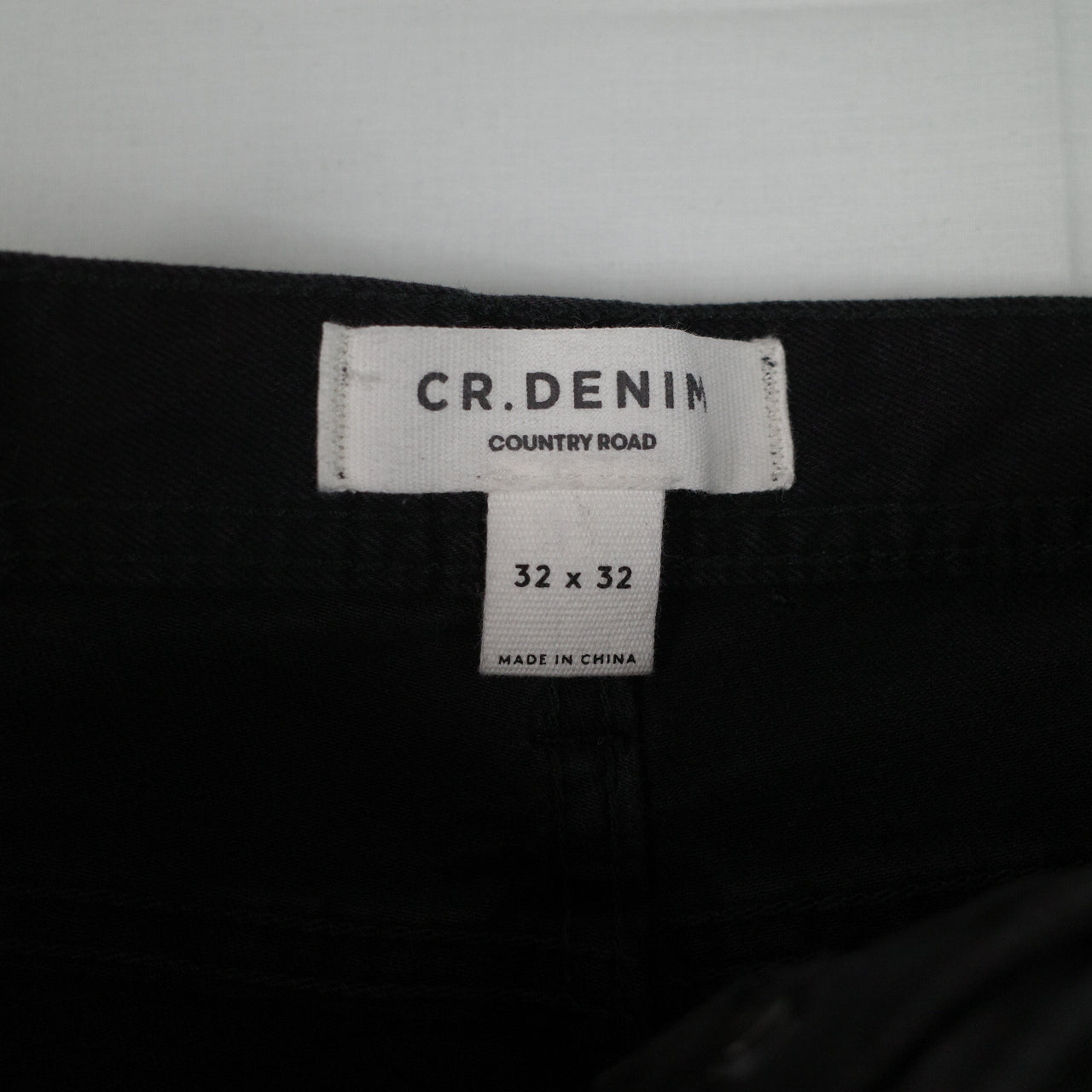 Country Road Denim Black Jeans Slim Tapered W32 L32 NEW RRP:$109