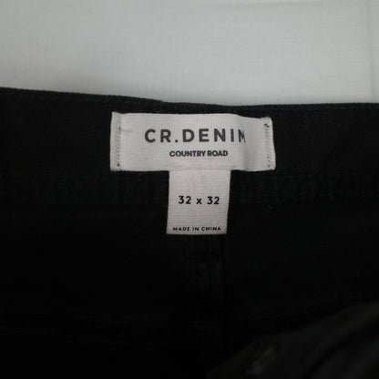 Country Road Denim Black Jeans Slim Tapered W32 L32 NEW RRP:$109