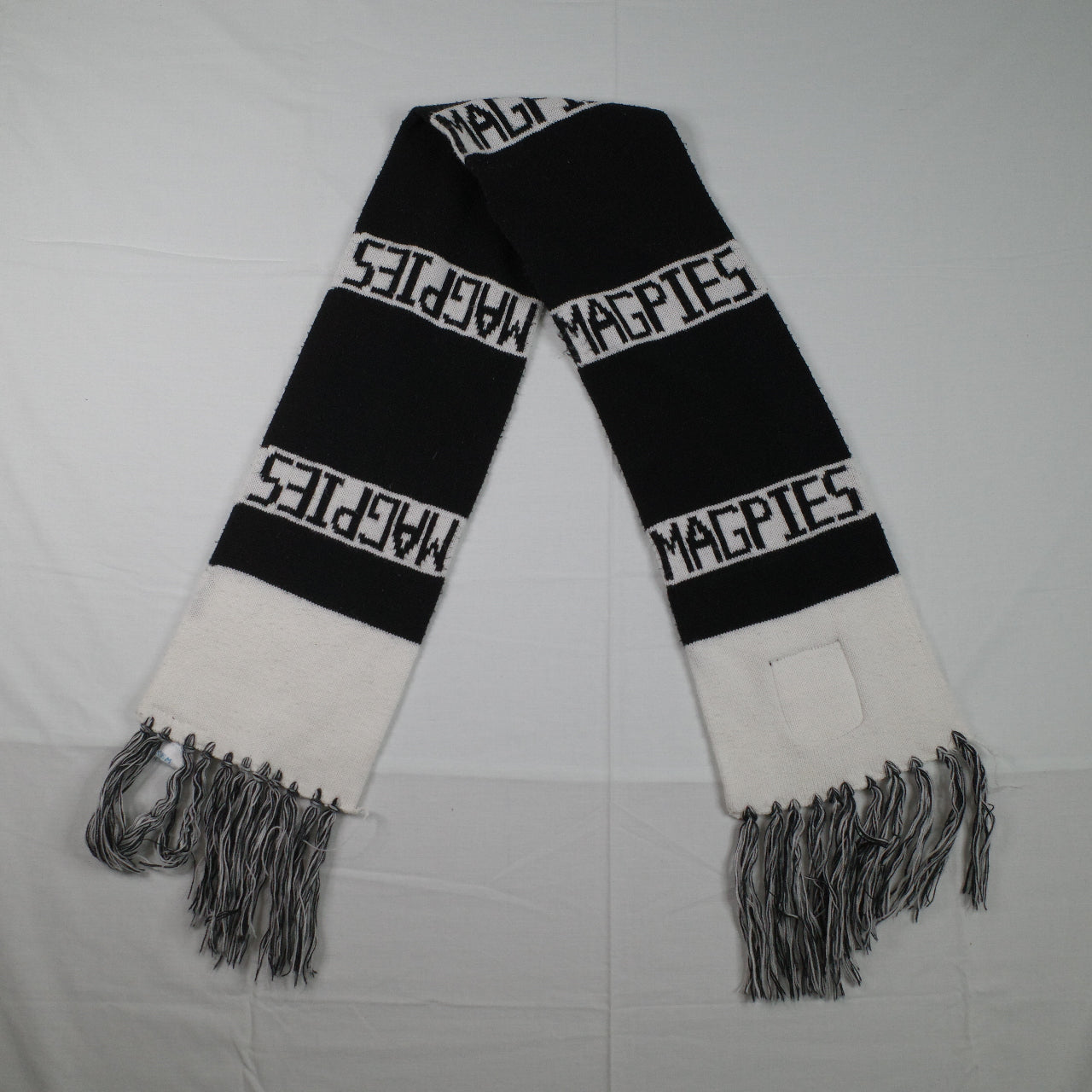 AFL Footy Magpies Heritage Emblem Bar Scarf Sekem