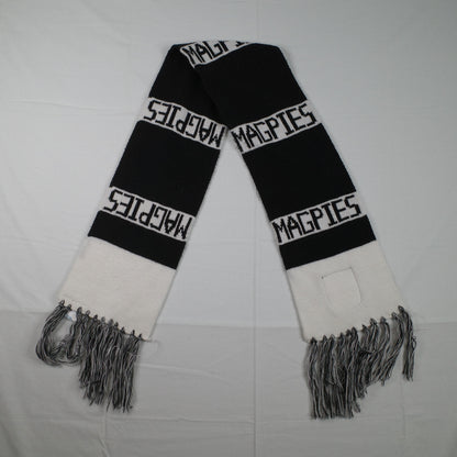 AFL Footy Magpies Heritage Emblem Bar Scarf Sekem