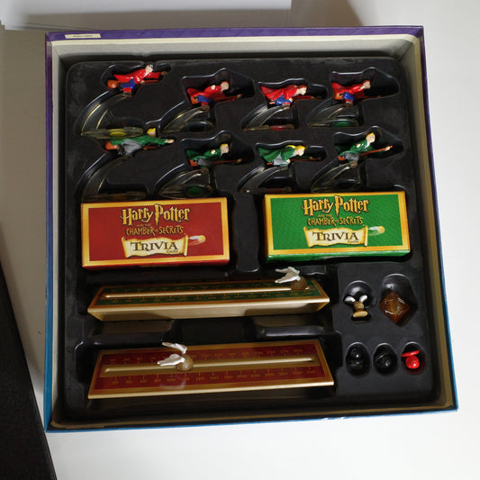 Harry Potter The Chamber Of Secrets Trivia Game With Figurines 2002