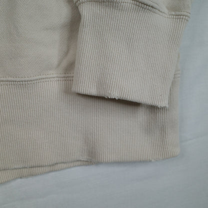 Edwin Heavy Cotton Distressed Sweatshirt Crewneck Beige Mens Large