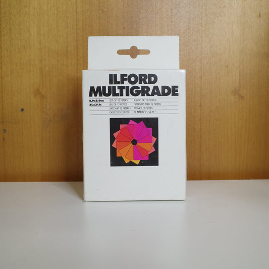 ILFORD MULTIGRADE Complete Set of 12 Filters 3.5” x 3.5” 00 to 5 Darkroom Film