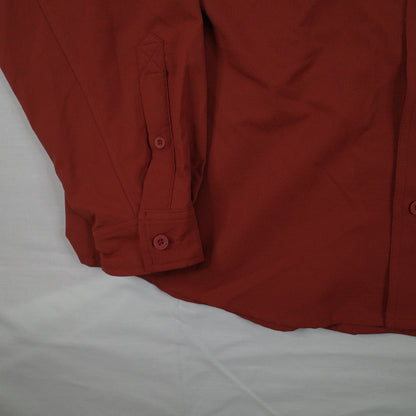 Nike ACG Dri-FIT UV Dev Trail Track Set Full Long Sleeve Button Up Pants Brown Mens Large SET NEW