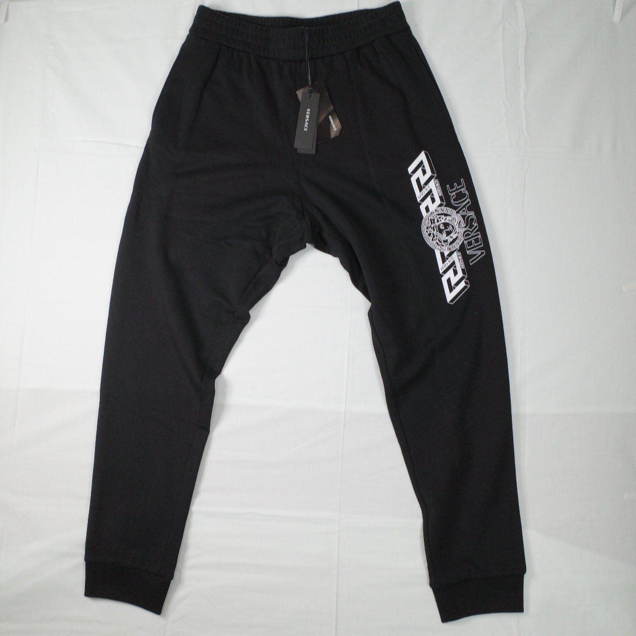 Versace Black Medusa Cotton Activewear Pants Mens XL NWT RRP$920