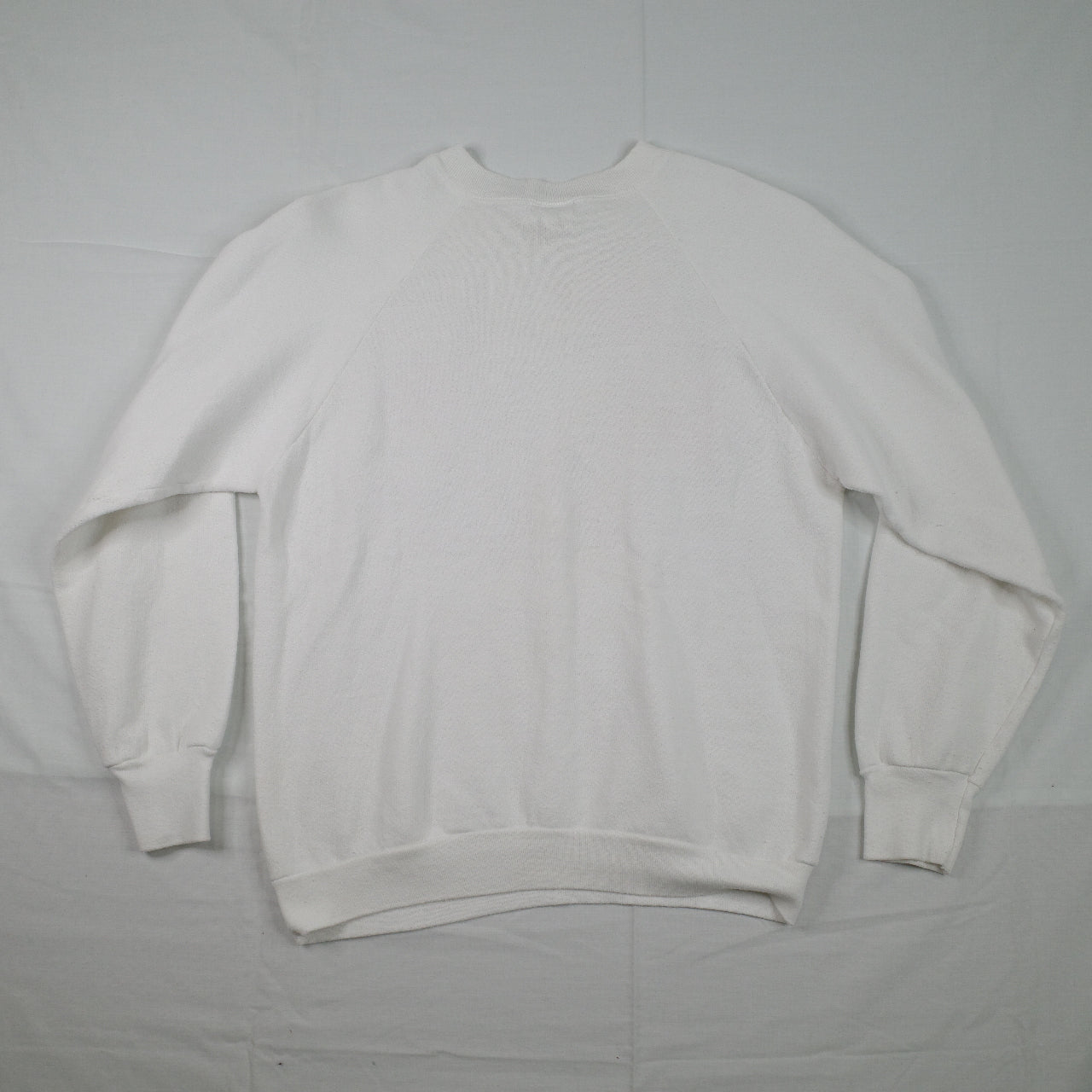 Vintage Cute Bunny Rabbit Graphic Crewneck Sweater White Women's Small