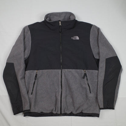 The North Face Denali Full Zip Jacket Grey Black Mens Medium
