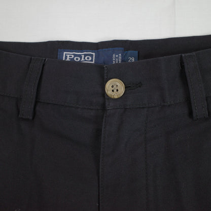 Vintage Polo Ralph Lauren Pants Mens 29 Navy RL67 Classic Chino Cargo 100% Cotton