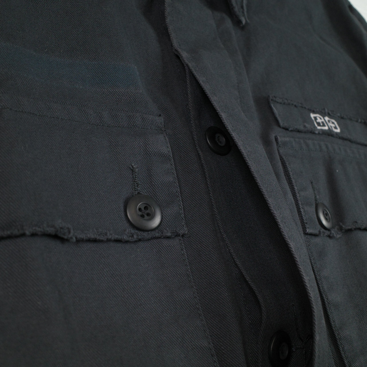 Ksubi Field Jacket You Stole My Nirvana Black Button Up Mens Large