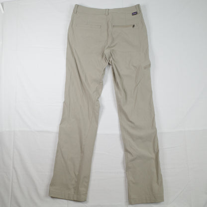 Patagonia Womens Pants Size 2 Khaki Beige Quandry Nylon Roll Up Hiking Pants
