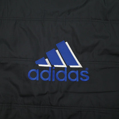Vintage Adidas Puffer Jacket Size XL Blue Black Reversible 90s Y2K