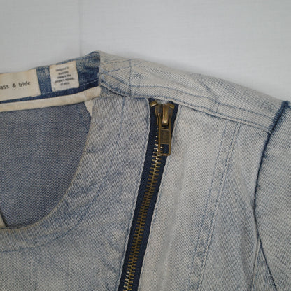 Sass & Bide Denim Jacket Kiss The Sky Collection Western US6 Aus UK10