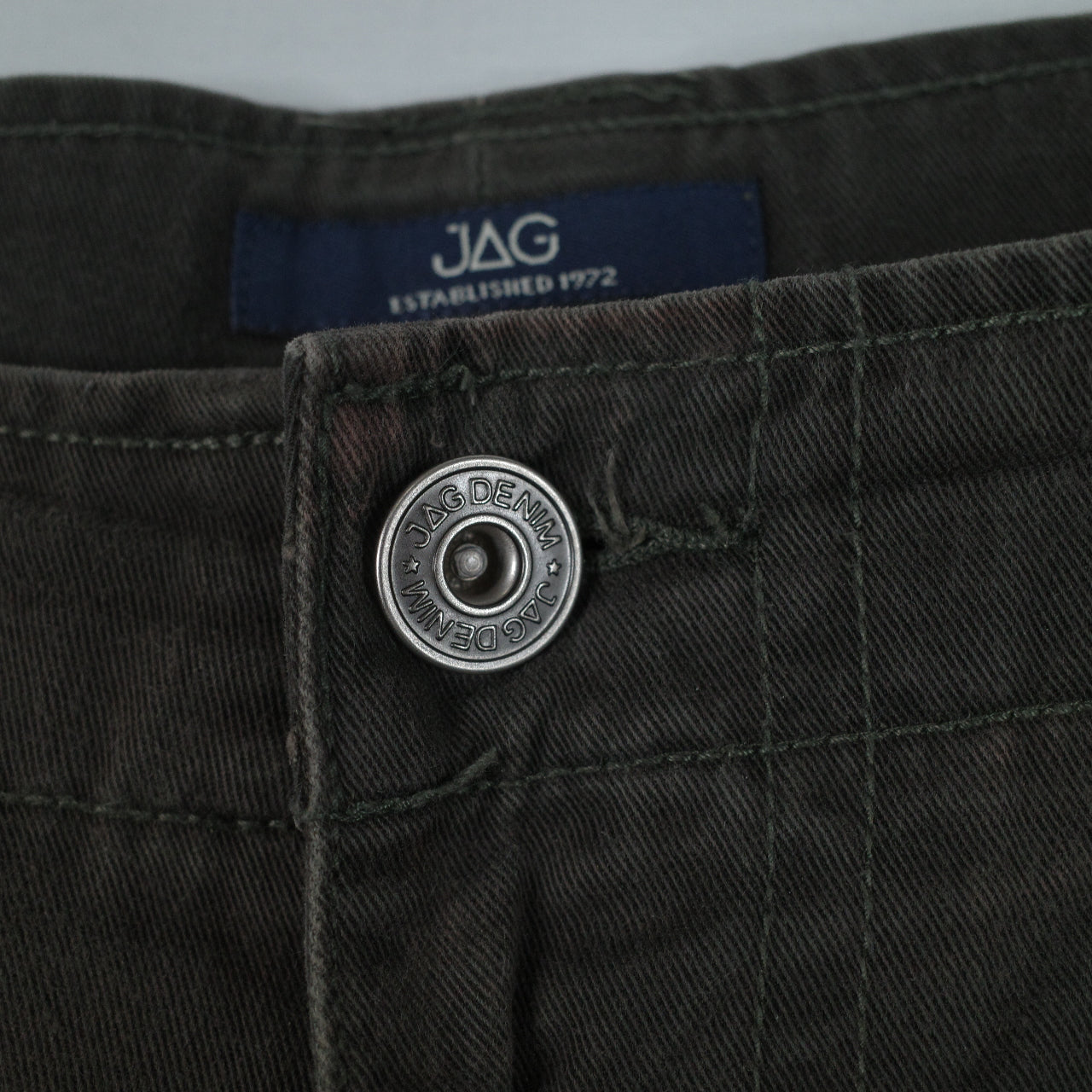 Jag Denim Cargo Dark Green Shorts Mens 36 Waist