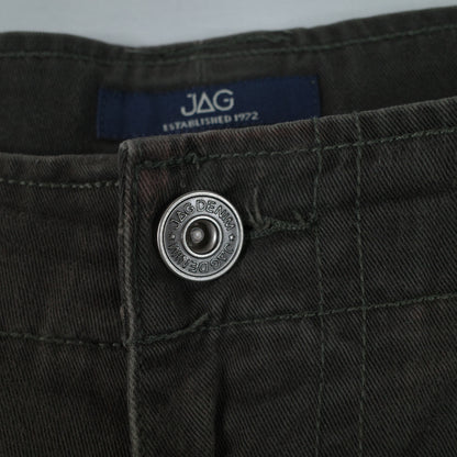 Jag Denim Cargo Dark Green Shorts Mens 36 Waist