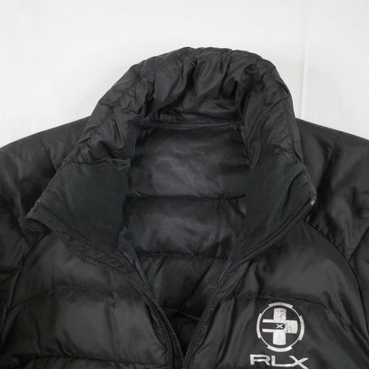 RLX Ralph Lauren Down Puffer Jacket Small Slim Fit Men Lightweight Black