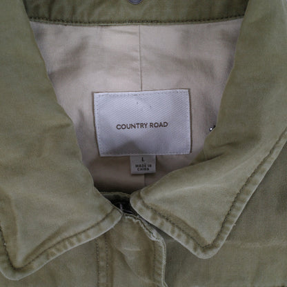 Country Road Military Army Green Jacket Womens XL