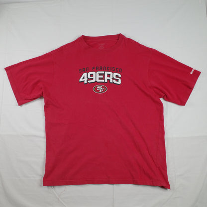 Reebok San Franciso 49ers Red T Shirt Mens XXL