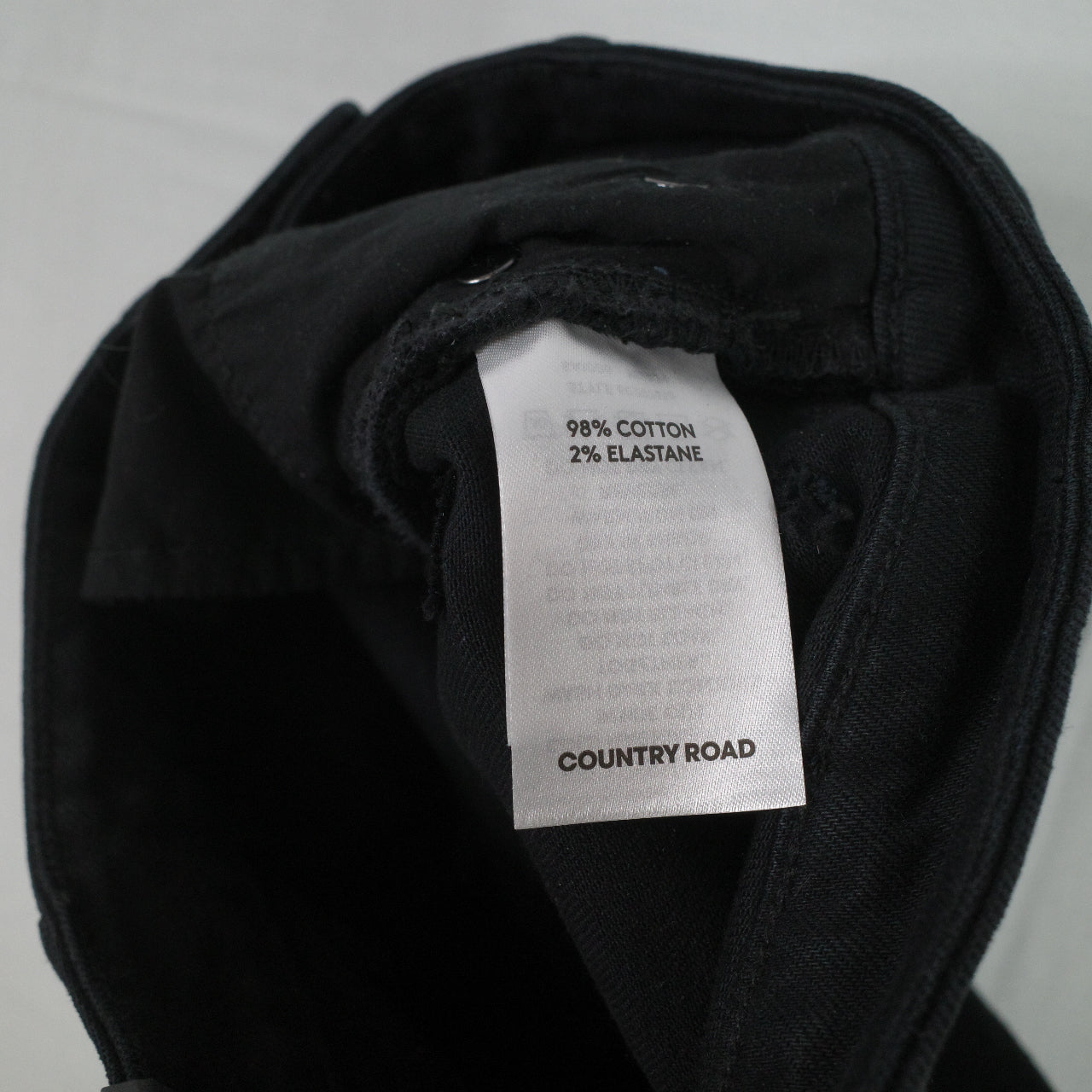 Country Road High Rise Straight Jeans Black Womens 4 with tags