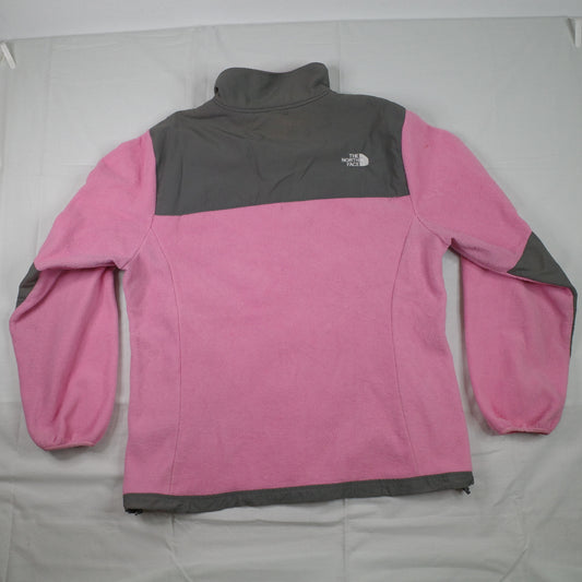 The North Face Jacket Pink Gray Denali Polartec Full Zip Fleece Women's XXL