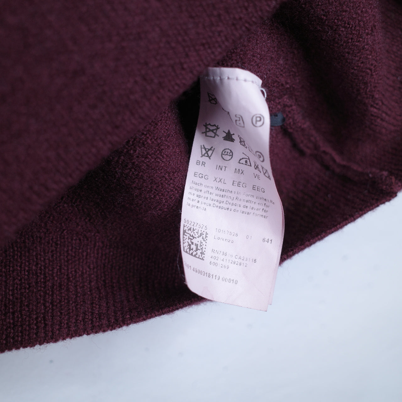 Hugo Boss Slim Fit  Wool Maroon Sweater Women's XXL