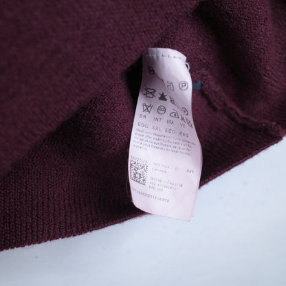 Hugo Boss Slim Fit  Wool Maroon Sweater Women's XXL