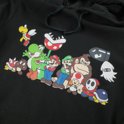 Super Mario Brothers 2011 Pullover Hoodie Graphic Print Sweater Size XL