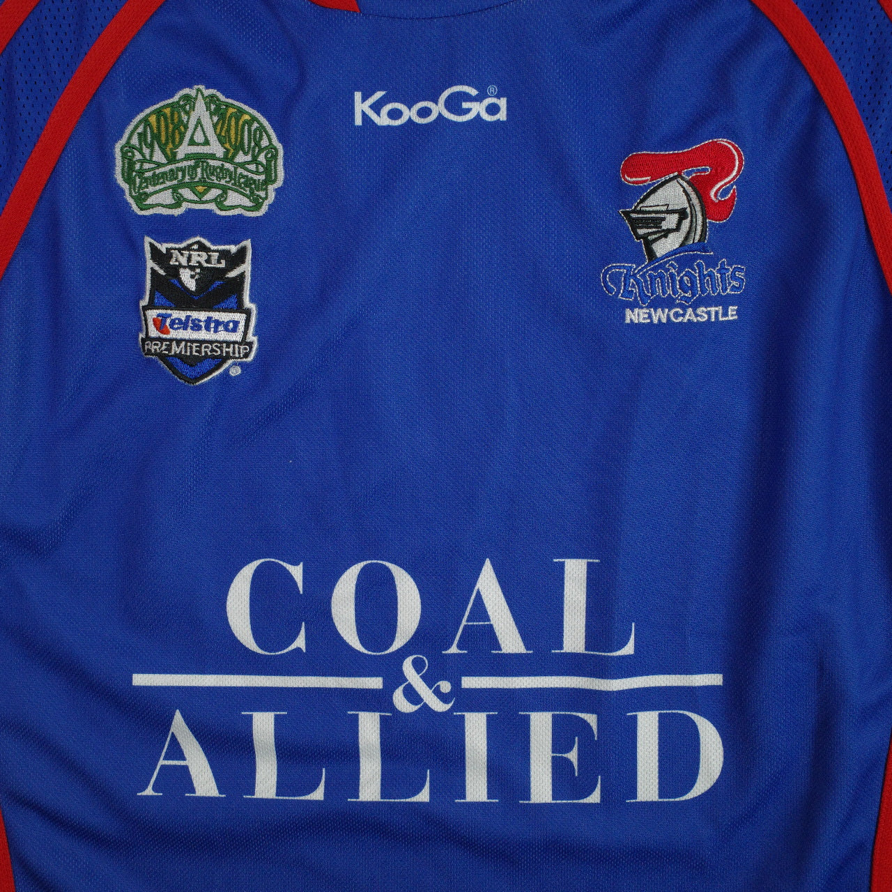 Newcastle Knights Mens Size 2XL Blue NRL Rugby League Home Jersey