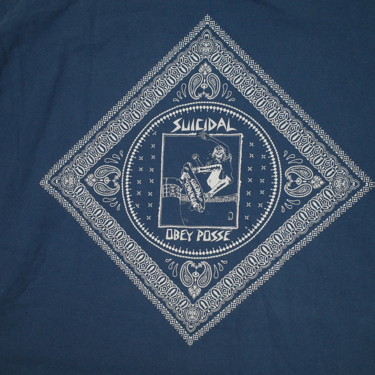Obey Suicidal Tendencies Blue T Shirt 2013 Mens XL
