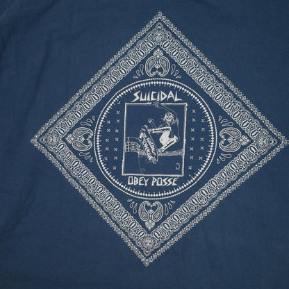 Obey Suicidal Tendencies Blue T Shirt 2013 Mens XL