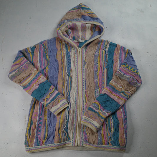 Aklanda Coogi Style Australia Made Sweater Full Zip Mens XL