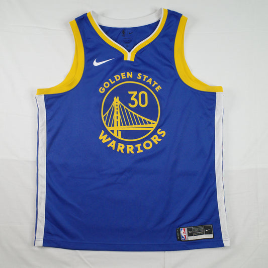 Nike Authentic Swingman Steph Curry Golden State Blue Home Jersey Size 52