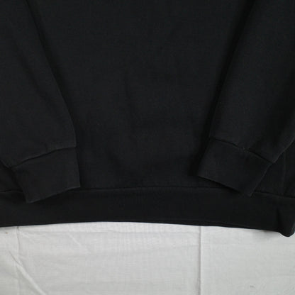 Hoodrich Black Large Crewneck Jumper Sweatshirt Chenille Embroidery Red Mens XL