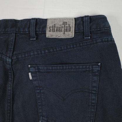 Vintage Levis Silvertab Jeans Denim Loose Dark Wash US Made W42 L32