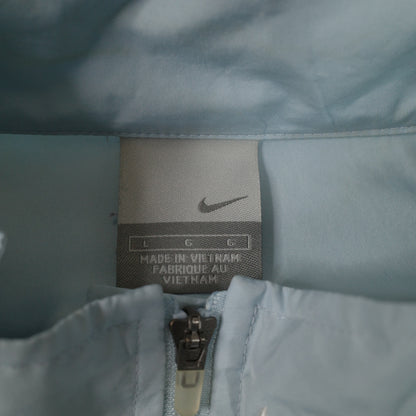 Vintage Nike Packable Baby Blue Track Zip Up Jacket Mens M