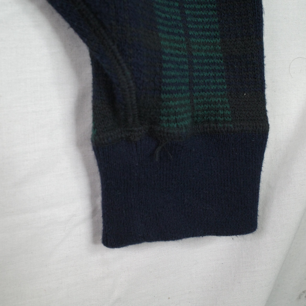 VIntage Polo Ralph Lauren Polo Tennis Plaid Knit Sweater Quarter Buttons Mens Large