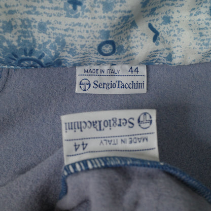 Vintage Sergio Tacchini Sample Promo Light Blue Track Set Jacket Pants Italy Made Womens Small NWT rare