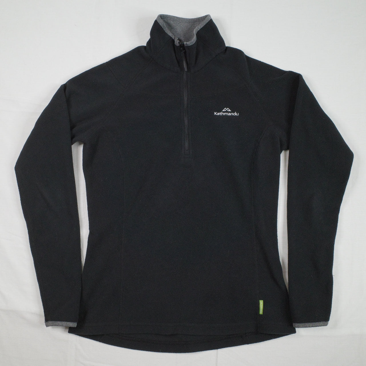 Kathmandu Jacket Thin Fleece Black Polartec Womens 8