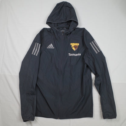 Adidas AFL Tasmania Hawks Light Weight Grey Jacket Mens Small