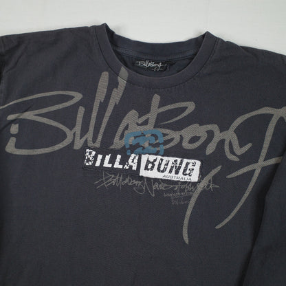 Vintage Billabong T Shirt Mens 2XL Gray Long Sleeve Y2k Skate Surf