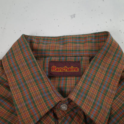 Vintage Ranchaire Pearl Snap Button Long Sleeve Shirt Mens XL