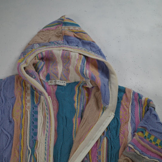 Aklanda Coogi Style Australia Made Sweater Full Zip Mens XL