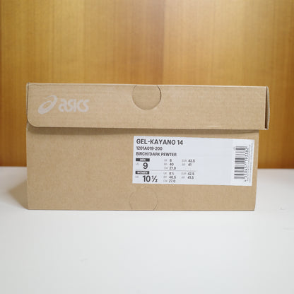Asics Gel Kanyano 14 Birch/Dark Pewter US9 UK8