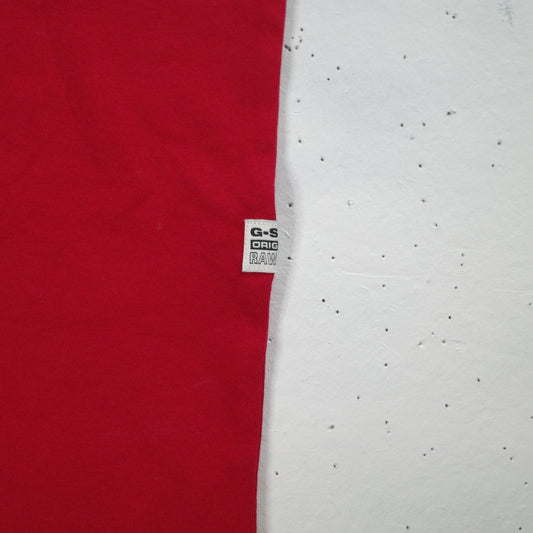 G-STAR Womens Slim Fit Graphic T-Shirt Top Chilli Red XS Short Sleeve New