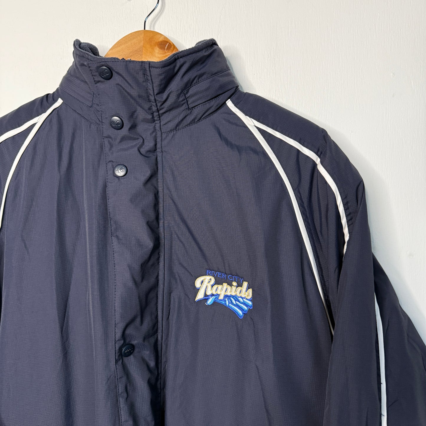 Canterbury Insulated Puffer Long Coat River City Rapids Men's Small