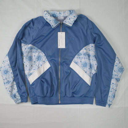 Vintage Sergio Tacchini Sample Promo Light Blue Track Set Jacket Pants Italy Made Womens Small NWT rare