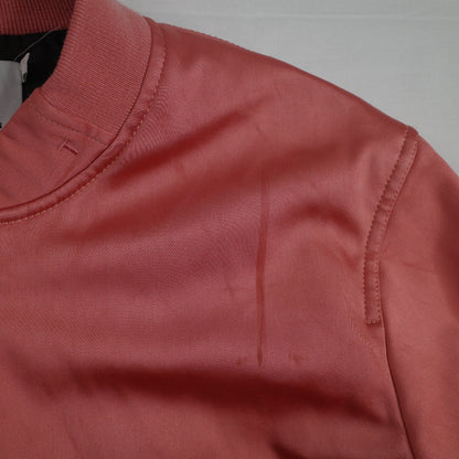 T by Alexander Wang Pink Oversized Nylon Blend Zip Up Bomber Jacket XS