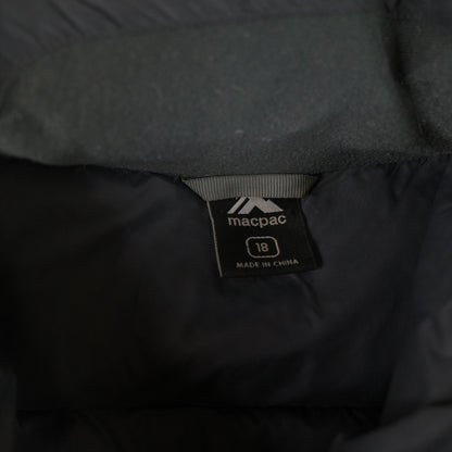 Macpac Halo Puffer Down Jacket Womens 18 Black Full Zip