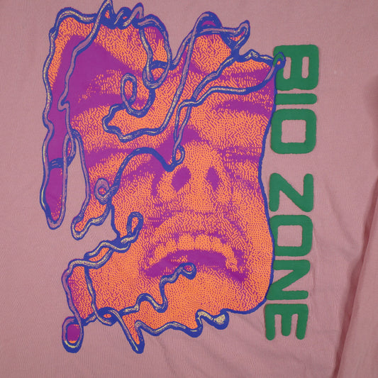 Brain Dead Bid Zone Grapic Scream Pink Long Sleeve T-Shirt Mens Medium